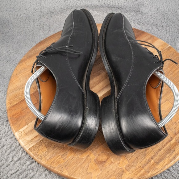 Allen Edmonds 2402 SAXON Bicycle Toe Black Oxford Dress Shoes Men\'s Sz 9.5C USA‎ main image 4